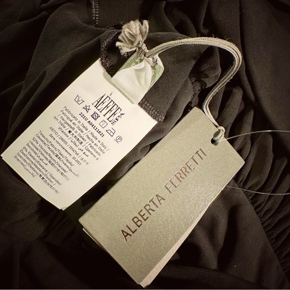 NWT Alberta Ferretti ‘Women’s Off-The-Shoulder Crisscross Keyhole Cutout Dress’ - Picture 5 of 16